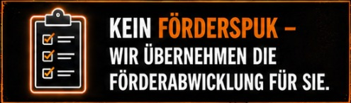 Kein Förderspuk – wir übernehmen die Förderabwicklung für Sie.